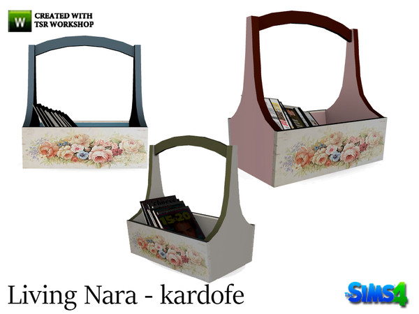 Sims 4 — kardofe_Living Nara_Magazine rack by kardofe — And they have our sims where to place your magazines with this