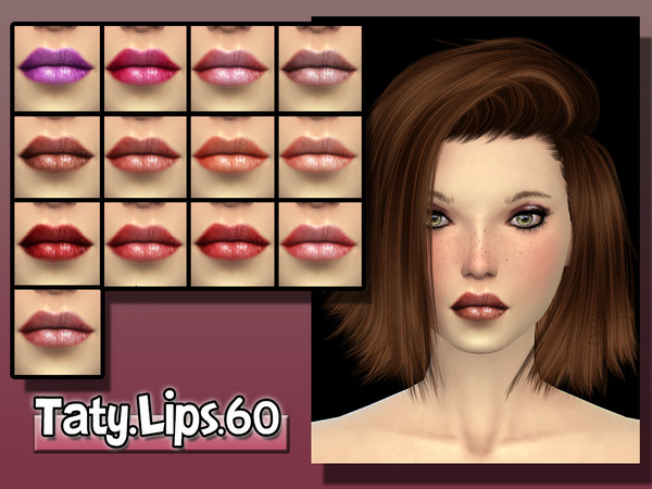 Sims 4 — [Ts4]Taty_Lips_60 by tatygagg — -Female -Human -Teen to Elder