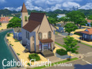 Sims 4 — Catholic church for wedding by FarfallaNera042 — A place inspired by a typical Catholic church in a wedding day.