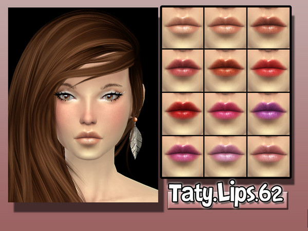 Sims 4 — [Ts4]Taty_Lips_62 by tatygagg — -Female -Human -Teen to Elder