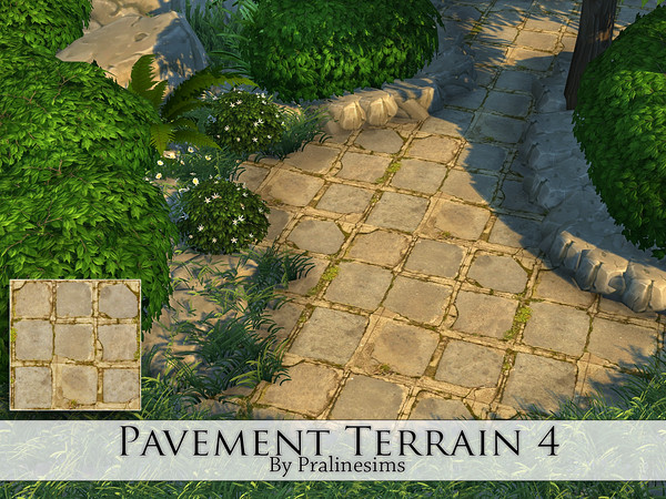 Sims 4 — Pavement Terrain 4 by Pralinesims — By Pralinesims