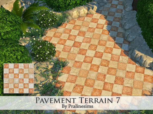 Sims 4 — Pavement Terrain 7 by Pralinesims — By Pralinesims