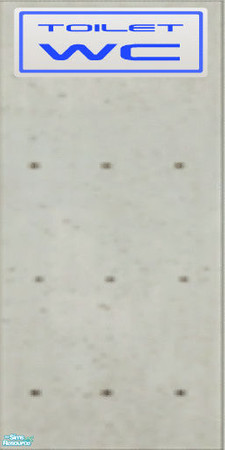 Sims 2 — Underground Exit Concrete Wallings - Ind by flashmaster — Expert WC signage...for those who can't read the sign