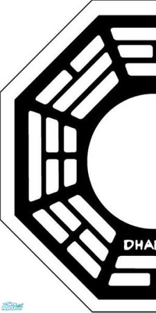 Sims 2 — Dharma Labs Walls - Station 5 Pearl-Left by poohbear7882 — This is the left half only! In order for the logo to