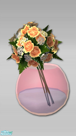 Sims 2 — St Albans Bouquet Vase - Mesh by Shakeshaft — Part of a simple yet stylish range made from solid white wood and