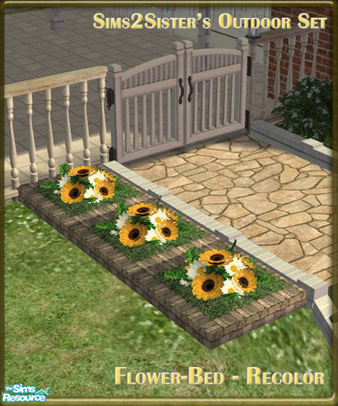 Sims 2 — S2S Outdoor Set - Flower Bed Recolor by sims2sisters — 