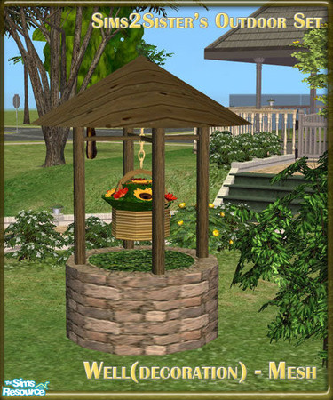 Sims 2 — S2S Outdoor Set - Well (Decoration) by sims2sisters — 