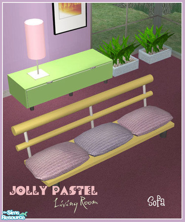 Sims 2 — S2S JollyPastelLivingroom - Sofa by sims2sisters — 
