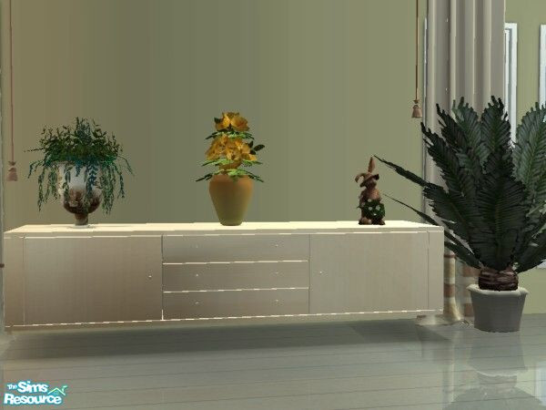 Sims 2 — Supreme Living - Sideboard by MysticVelvet — Sideboard in Lightwood.