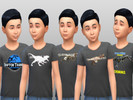 Sims 4 — Jurasic Park T-shirts by thosesimstho — Standalone kids tees are enabled for males and females! Each shirt has a