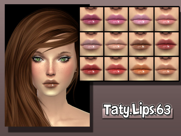 Sims 4 — [Ts4]Taty_Lips_63 by tatygagg — -Female -Human -Teen to Elder