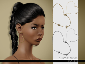 Sims 3 — LeahLilith Caged Earrings by Leah_Lillith — Caged Earrings fully recolorable hope you will enjoy^^