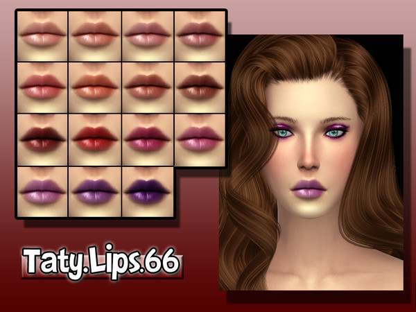 Sims 4 — [Ts4]Taty_Lips_66 by tatygagg — -Female -Human -Teen to Elder