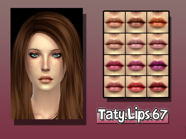 Sims 4 — [Ts4]Taty_Lips_67 by tatygagg — -Female -Human -Teen to Elder
