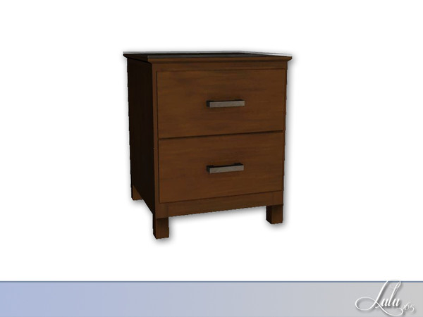 Sims 4 — Leah Bedroom Night Stand  by Lulu265 — Part of the Leah Bedroom Set . 3 Colour variations included 