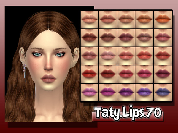 Sims 4 — [Ts4]Taty_Lips_70 by tatygagg — - Female - Human - Teen, Young Adult, Adult, Elder