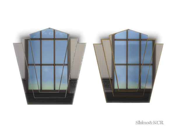 Sims 4 — Art Deco Bedroom - Mirror by ShinoKCR — Shiny Stuff, Gold or Silverframed, Typical Art Deco Style