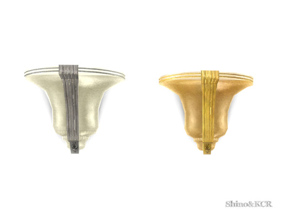 Sims 4 — Art Deco Bedroom - Wallsconce by ShinoKCR — rich decorated Wallsconce in Art Deco Style