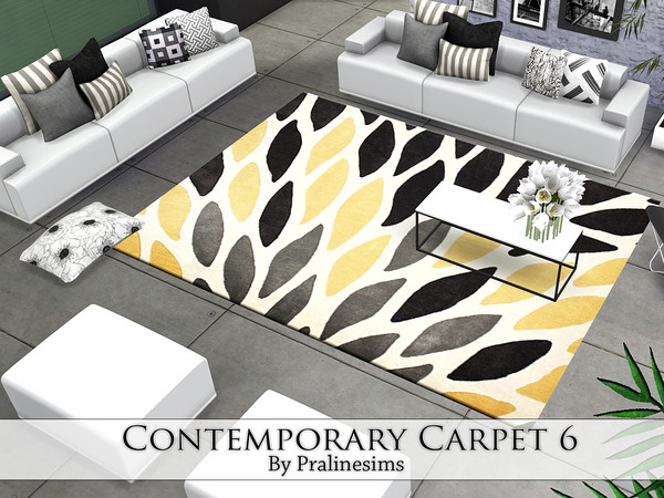 Sims 4 — Contemporary Carpet 6 by Pralinesims — By Pralinesims