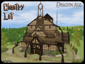 Sims 3 — Chantry Lot by murfeel — A Dragon Age inspired medieval chapel for your sim worlds! Has plenty of space to house