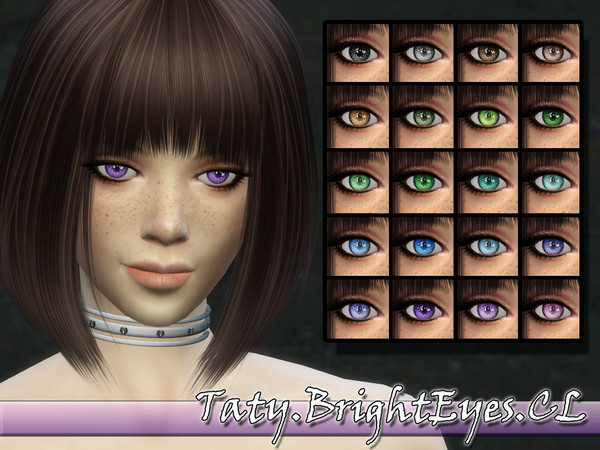 Sims 4 — [Ts4]Taty_BrightEyes_CL by tatygagg — - Contact Lenses (Costume Makeup) - Female, Male - Human, Alien - Child,