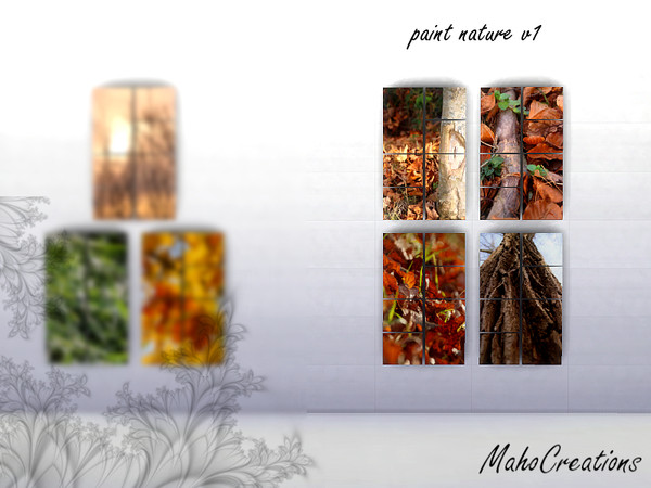 Sims 4 — Paint Nature v1 by MahoCreations — real photo shots by my sister