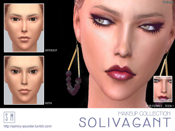 Sims 4 — [ Solivagant ] - Face Skin by Screaming_Mustard — A natural and realistic skin layer for a more feminine and