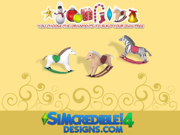 Sims 4 — Build up your Christmas tree - horse by SIMcredible! — by SIMcredibledesigns.com available at TSR