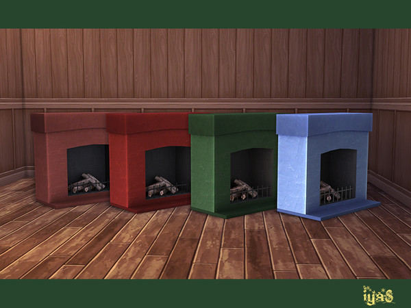 Sims 4 — Fireplace by soloriya — Keep warm all winter long in style with this sturdy stone fireplace. Part of Christmas