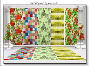 Sims 3 — Gift Wrapped_marcorse.. by marcorse — Five Christmas patterns based on giftwrap. Christmas Patch, Oz Xmas Wrap