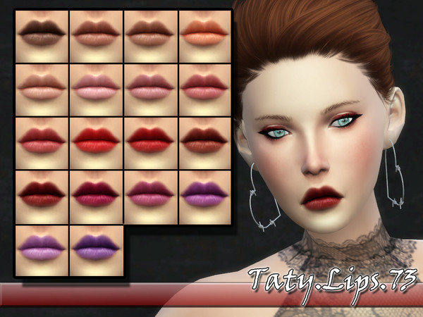 Sims 4 — [Ts4]Taty_Lips_73 by tatygagg — -Female -Human -Teen to Elder