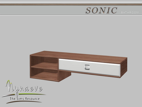 Sims 4 — Sonic Bathroom Vanity by NynaeveDesign — Sonic Bathroom - Vanity Located in Surfaces - Displays Price: 153