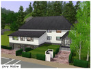 Sims 3 — Grey Willow by Schokobrownie952 — A modern family house with an underground garage. On the swimming pool parents
