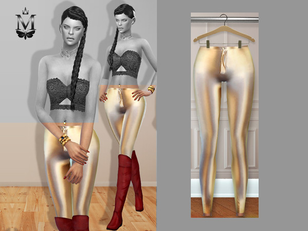 Sims 4 — MFS Christmas Pants by MissFortune — Standalone, HQ texture, custom thumbnail, 5 colors.