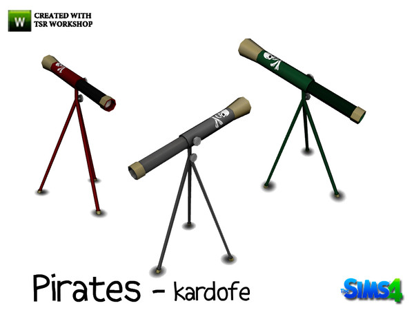 Sims 4 — kardofe_Pirates_Spyglass by kardofe — Spyglass pirate 