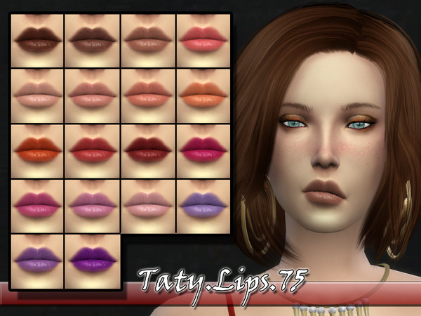 Sims 4 — [Ts4]Taty_Lips_75 by tatygagg — - Female - Human - Teen to Elder