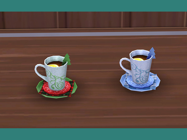 Sims 4 — Cup of tea with Lemon by soloriya — Cup of delicious spicy tea to keep you feeling warm and cozy on a cold
