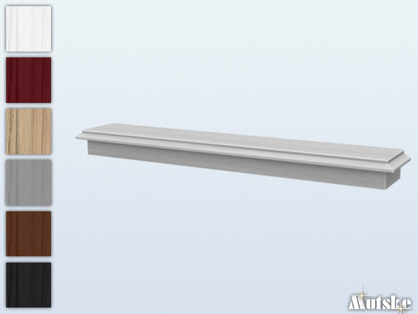 Sims 4 — Sir Cunningham Windowsill 2x1 by Mutske — Part of Sir Cunningham Window and Door Collection. Made by Mutske@TSR.