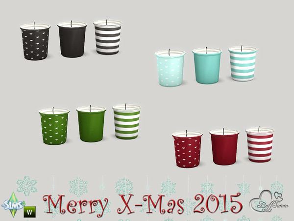 Sims 4 — XMas 2015 Three Candles by BuffSumm — May this holiday season sparkle and shine, may all of your wishes and