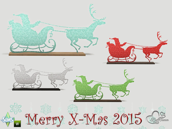 Sims 4 — XMas 2015 Santa and Deer by BuffSumm — May this holiday season sparkle and shine, may all of your wishes and