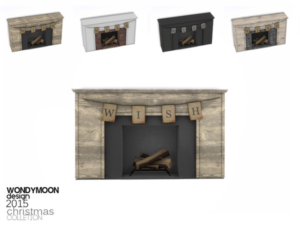 Sims 4 — Christmas 2015 - Fireplace by wondymoon — - Christmas 2015 - Fireplace - Wondymoon|TSR - Dec'2015