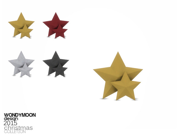 Sims 4 — Christmas 2015 - Stars by wondymoon — - Christmas 2015 - Stars - Wondymoon|TSR - Dec'2015