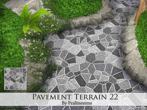 Sims 4 — Pavement Terrain 22 by Pralinesims — By Pralinesims