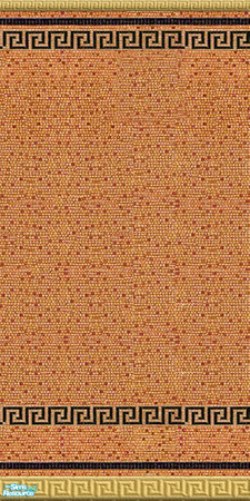 Sims 2 — Ancienta 01 by perelinka — Tiled wall (ancient mosaic style).
