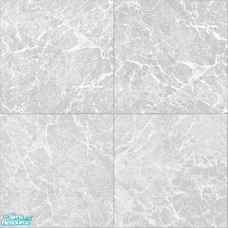 Sims 2 — 'Rage' White Stone Floor by prin6je — White marble floor tiles to match the 'Rage' set in black and lime.