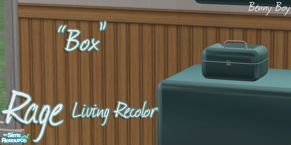 Sims 2 — 'Rage' Living - Teal - Box by Benny Boy — 