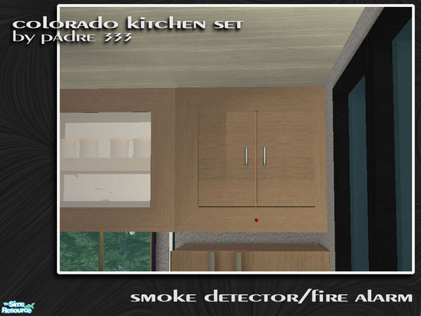 Sims 2 — Colorado Kitchen - Smoke Alarm by Padre — Contemporary and warm. New kitchen set by padre333. Created with ALL