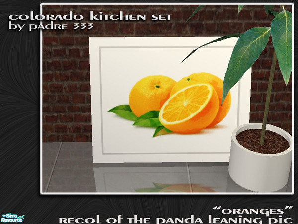 Sims 2 — Colorado Kitchen - ORANGES recol pic by Padre — Contemporary and warm. New kitchen set by padre333. Created with
