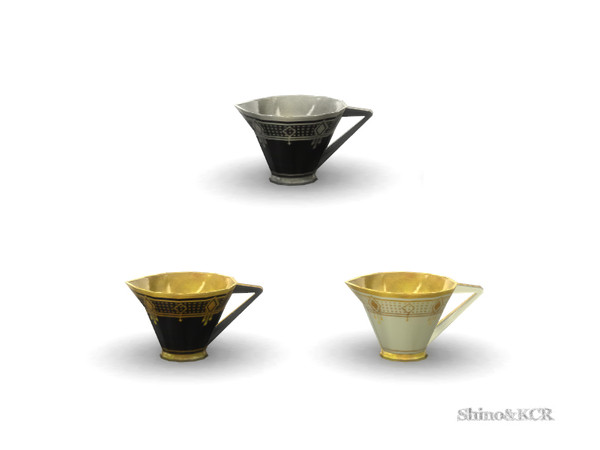 Sims 4 — Art Deco Dining - Milk Server by ShinoKCR — Handpainted Porcellain, Part of the Set
