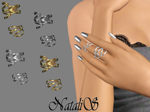 Sims 3 — NataliS_TS3 Winged double ring FA-YA by Natalis — Original double ring on the middle finger of his left hand.